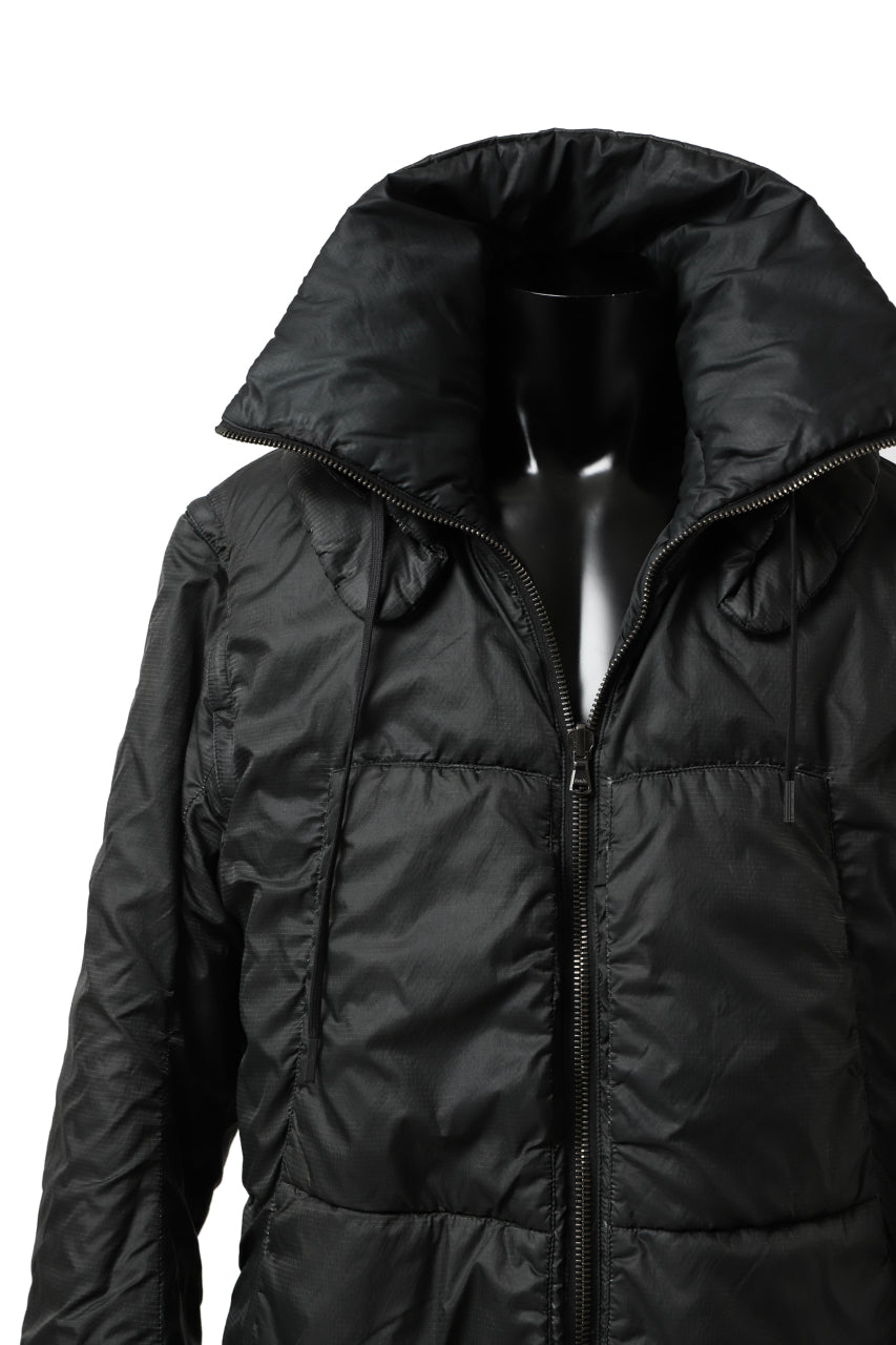 画像をギャラリービューアに読み込む, masnada REVERSIBLE 8WAY PADDED JACKET / RIPSTOP + RECYCLED WADDING (BLACK/LEGION)