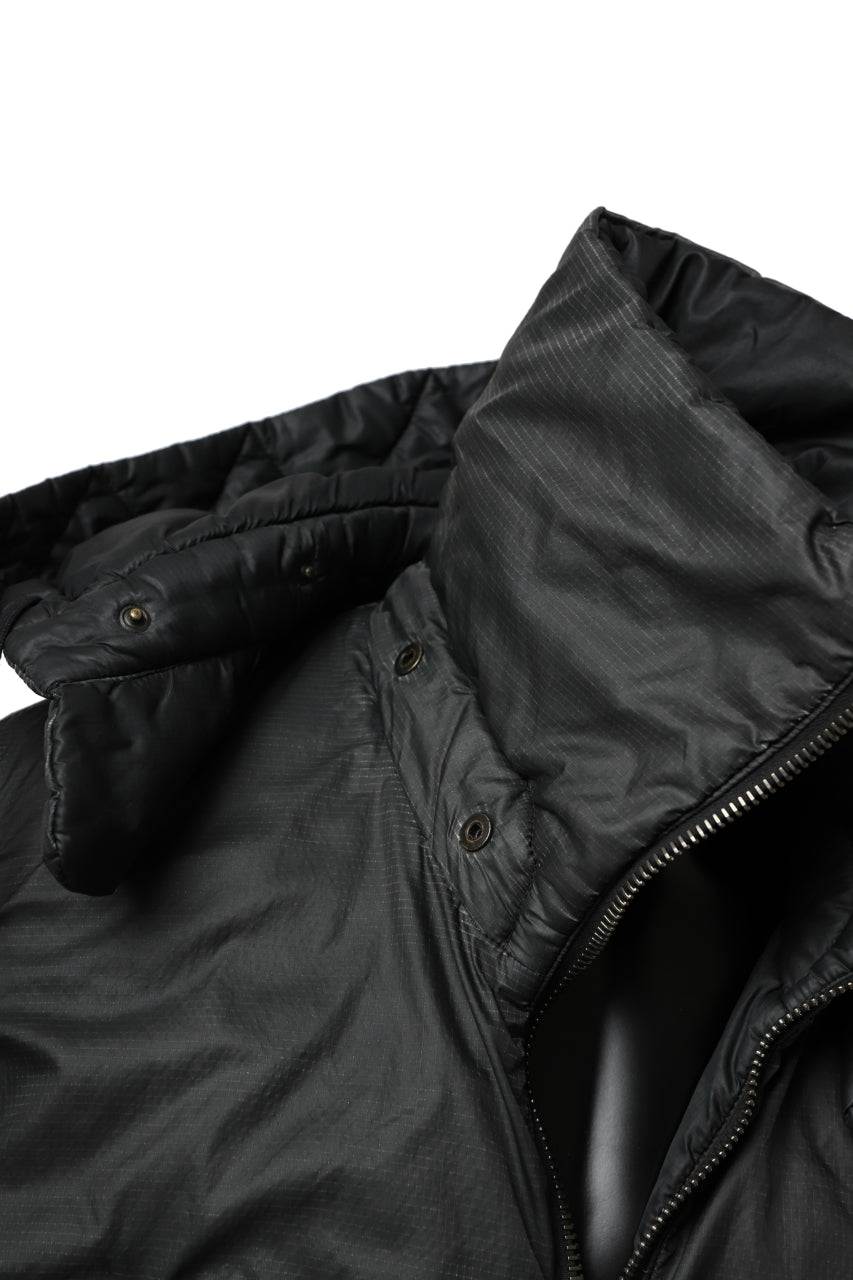 画像をギャラリービューアに読み込む, masnada REVERSIBLE 8WAY PADDED JACKET / RIPSTOP + RECYCLED WADDING (BLACK/LEGION)
