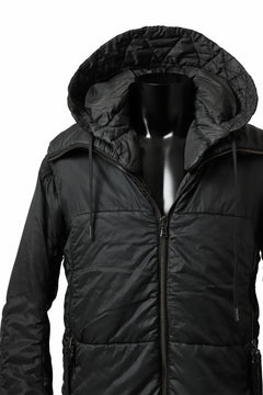 画像をギャラリービューアに読み込む, masnada REVERSIBLE 8WAY PADDED JACKET / RIPSTOP + RECYCLED WADDING (BLACK/LEGION)