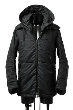 画像をギャラリービューアに読み込む, masnada REVERSIBLE 8WAY PADDED JACKET / RIPSTOP + RECYCLED WADDING (BLACK/LEGION)