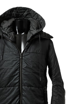 画像をギャラリービューアに読み込む, masnada REVERSIBLE 8WAY PADDED JACKET / RIPSTOP + RECYCLED WADDING (BLACK/LEGION)