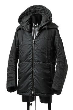 画像をギャラリービューアに読み込む, masnada REVERSIBLE 8WAY PADDED JACKET / RIPSTOP + RECYCLED WADDING (BLACK/LEGION)