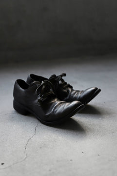 画像をギャラリービューアに読み込む, A DICIANNOVEVENTITRE A1923 DERBY SHOES 033N / HORSE FIORE OILED LEATHER (NERO)