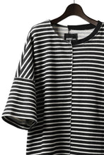 Load image into Gallery viewer, ISAMU KATAYAMA BACKLASH OVERSIZED SWITCHING TOPS / COTTON HONEYCOMB (BORDER)