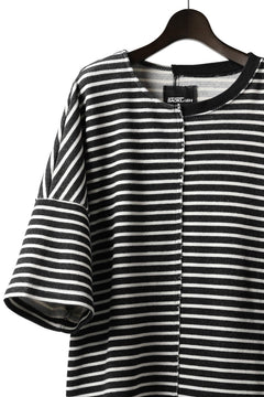 Load image into Gallery viewer, ISAMU KATAYAMA BACKLASH OVERSIZED SWITCHING TOPS / COTTON HONEYCOMB (BORDER)