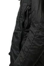 画像をギャラリービューアに読み込む, masnada REVERSIBLE 8WAY PADDED JACKET / RIPSTOP + RECYCLED WADDING (BLACK/LEGION)