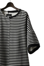 Load image into Gallery viewer, ISAMU KATAYAMA BACKLASH OVERSIZED SWITCHING TOPS / COTTON HONEYCOMB (BORDER)