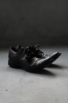 画像をギャラリービューアに読み込む, A DICIANNOVEVENTITRE A1923 DERBY SHOES 033N / HORSE FIORE OILED LEATHER (NERO)