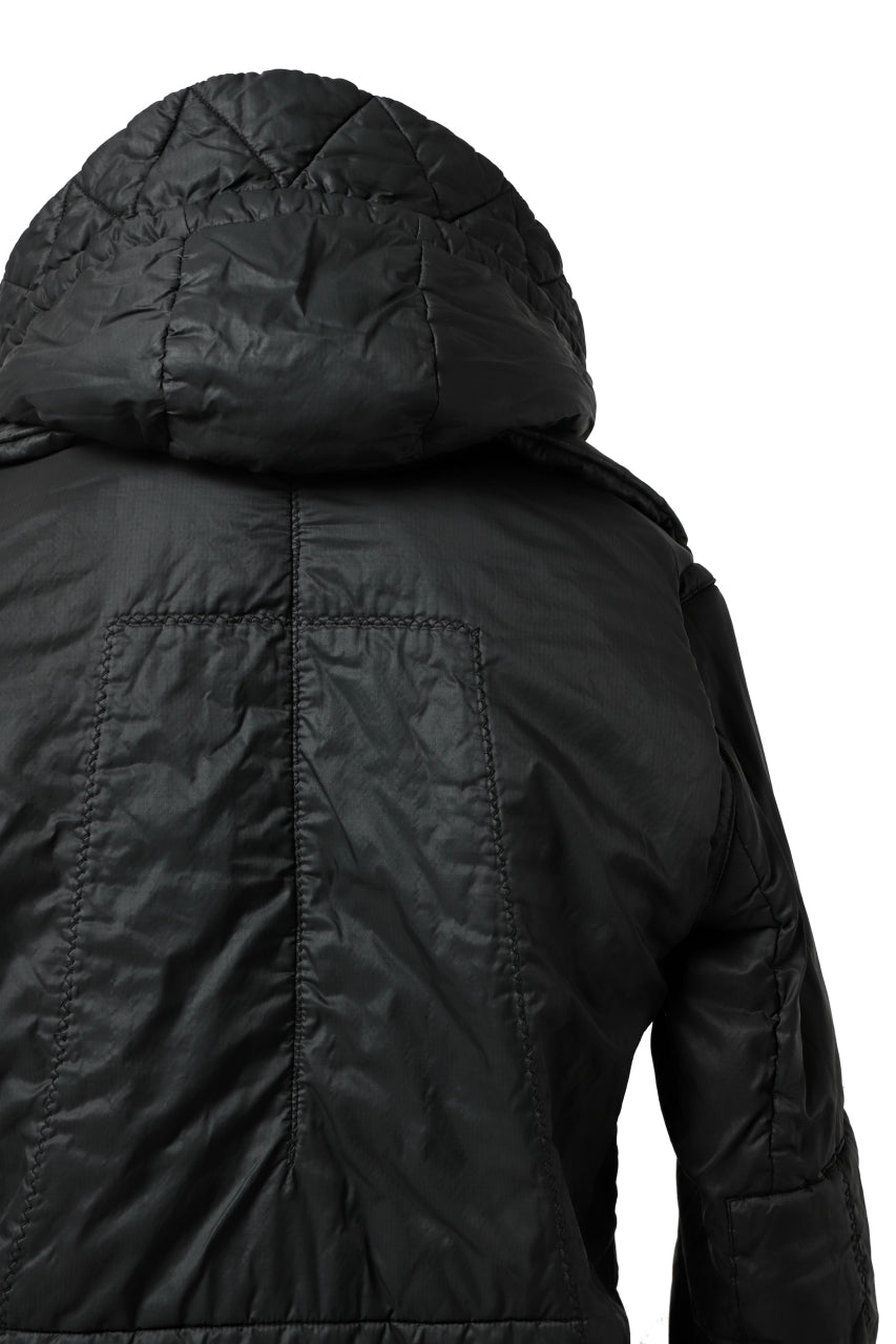画像をギャラリービューアに読み込む, masnada REVERSIBLE 8WAY PADDED JACKET / RIPSTOP + RECYCLED WADDING (BLACK/LEGION)