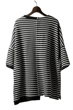 Load image into Gallery viewer, ISAMU KATAYAMA BACKLASH OVERSIZED SWITCHING TOPS / COTTON HONEYCOMB (BORDER)