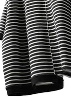 Load image into Gallery viewer, ISAMU KATAYAMA BACKLASH OVERSIZED SWITCHING TOPS / COTTON HONEYCOMB (BORDER)