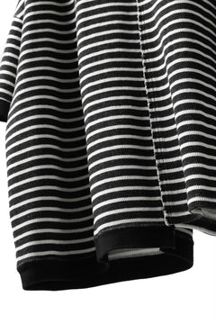 Load image into Gallery viewer, ISAMU KATAYAMA BACKLASH OVERSIZED SWITCHING TOPS / COTTON HONEYCOMB (BORDER)