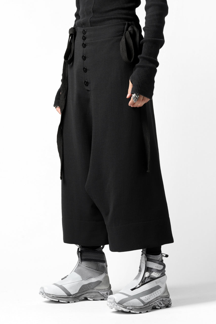 画像をギャラリービューアに読み込む, SOSNOVSKA exclusive VOLUME WOOLEN WIDE PANTS (BLACK)