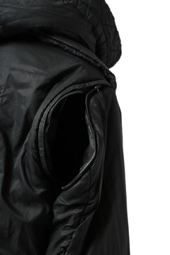 画像をギャラリービューアに読み込む, masnada REVERSIBLE 8WAY PADDED JACKET / RIPSTOP + RECYCLED WADDING (BLACK/LEGION)