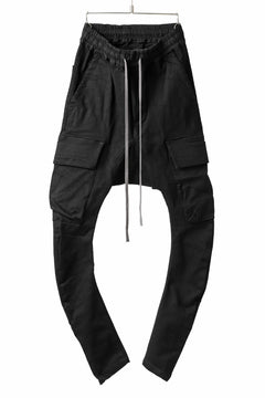 画像をギャラリービューアに読み込む, A.F ARTEFACT "tdc" DENIM SARROUEL CARGO SKINNY (BLACK)