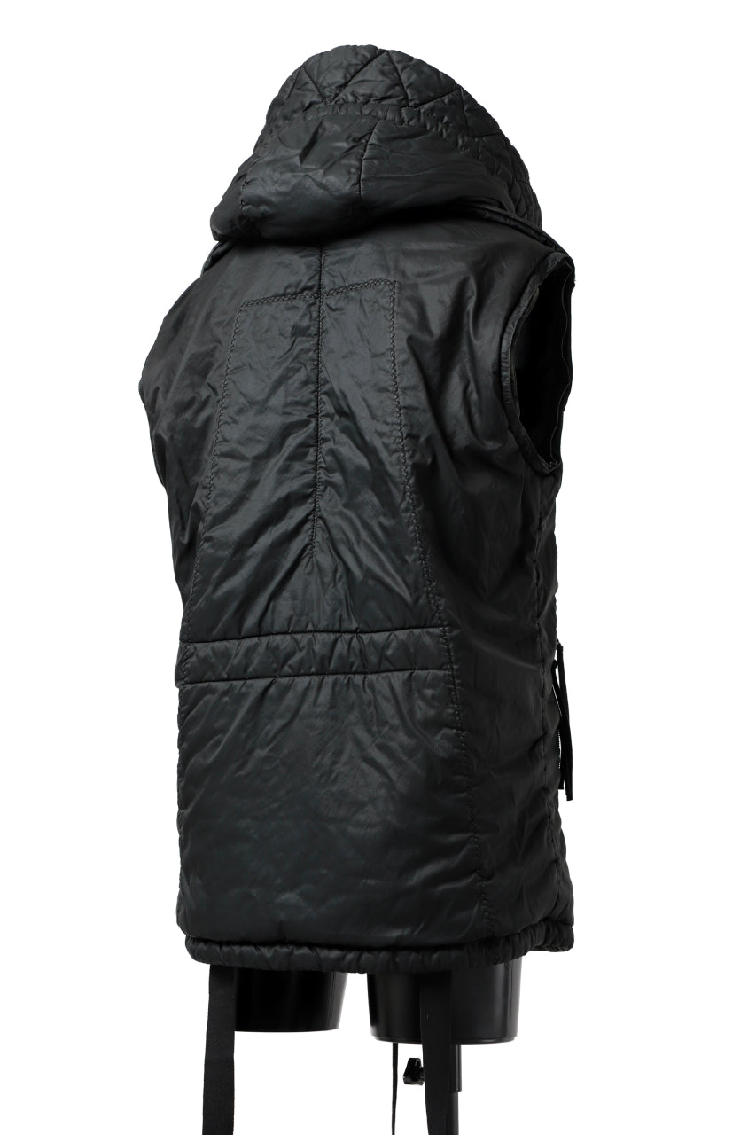 画像をギャラリービューアに読み込む, masnada REVERSIBLE 8WAY PADDED JACKET / RIPSTOP + RECYCLED WADDING (BLACK/LEGION)