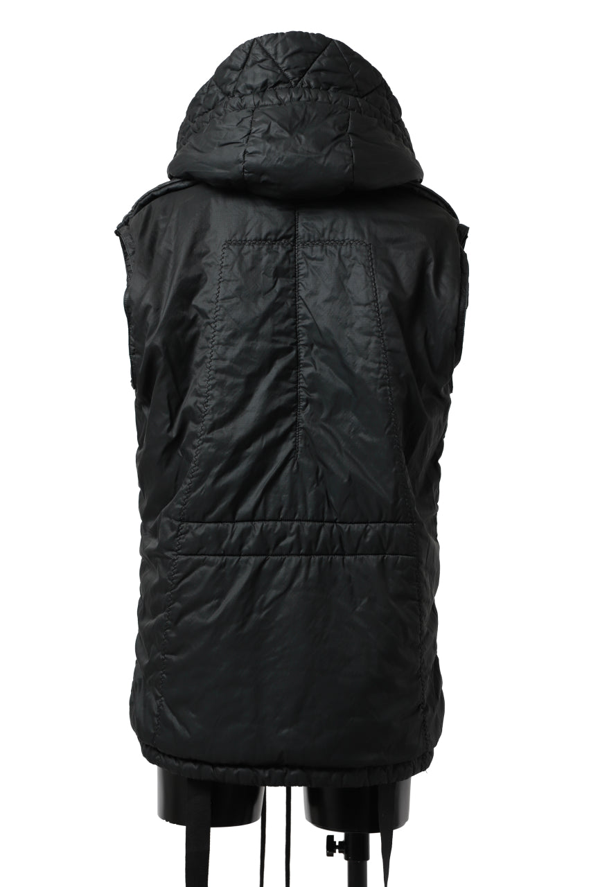 画像をギャラリービューアに読み込む, masnada REVERSIBLE 8WAY PADDED JACKET / RIPSTOP + RECYCLED WADDING (BLACK/LEGION)