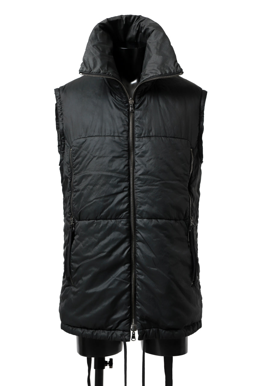 画像をギャラリービューアに読み込む, masnada REVERSIBLE 8WAY PADDED JACKET / RIPSTOP + RECYCLED WADDING (BLACK/LEGION)