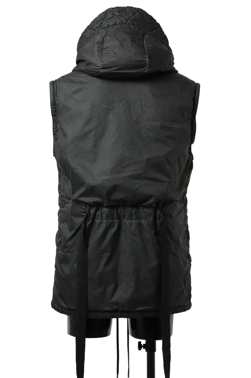 画像をギャラリービューアに読み込む, masnada REVERSIBLE 8WAY PADDED JACKET / RIPSTOP + RECYCLED WADDING (BLACK/LEGION)