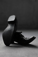 画像をギャラリービューアに読み込む, A DICIANNOVEVENTITRE A1923 DERBY SHOES 033N / HORSE FIORE OILED LEATHER (NERO)