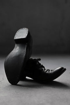 画像をギャラリービューアに読み込む, A DICIANNOVEVENTITRE A1923 DERBY SHOES 033N / HORSE FIORE OILED LEATHER (NERO)