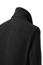 Load image into Gallery viewer, masnada GARRISON POCKET COAT / VOILED WOOL (BLACK)