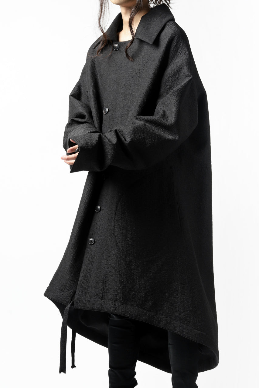 画像をギャラリービューアに読み込む, SOSNOVSKA REVERSIBLE UNINHIBITED RAIN COAT UREAN (BLACK)