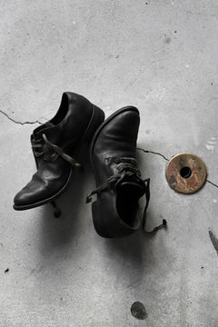 画像をギャラリービューアに読み込む, A DICIANNOVEVENTITRE A1923 DERBY SHOES 033N / HORSE FIORE OILED LEATHER (NERO)