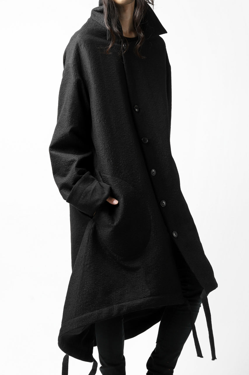 画像をギャラリービューアに読み込む, SOSNOVSKA REVERSIBLE UNINHIBITED RAIN COAT UREAN (BLACK)