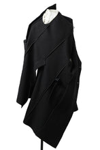 Load image into Gallery viewer, masnada GARRISON POCKET COAT / VOILED WOOL (BLACK)