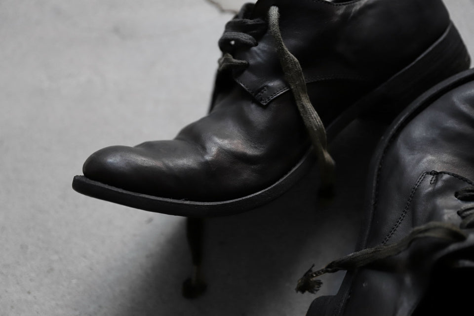 画像をギャラリービューアに読み込む, A DICIANNOVEVENTITRE A1923 DERBY SHOES 033N / HORSE FIORE OILED LEATHER (NERO)