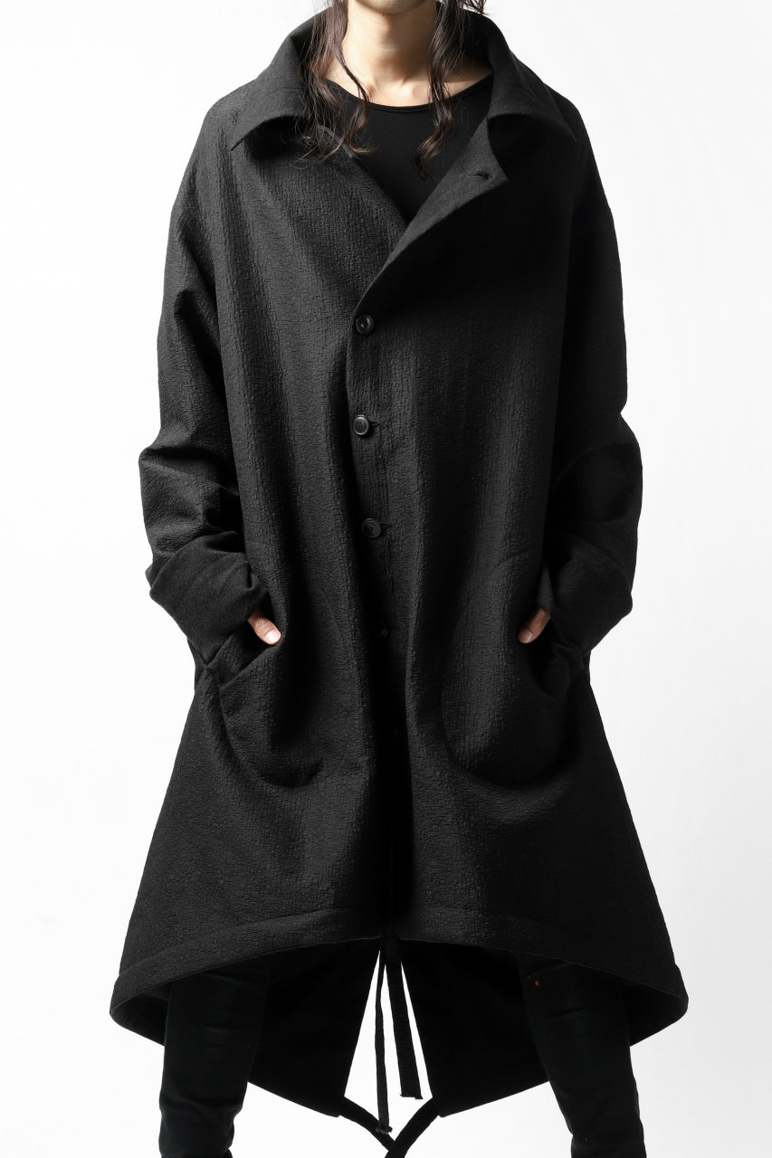 画像をギャラリービューアに読み込む, SOSNOVSKA REVERSIBLE UNINHIBITED RAIN COAT UREAN (BLACK)