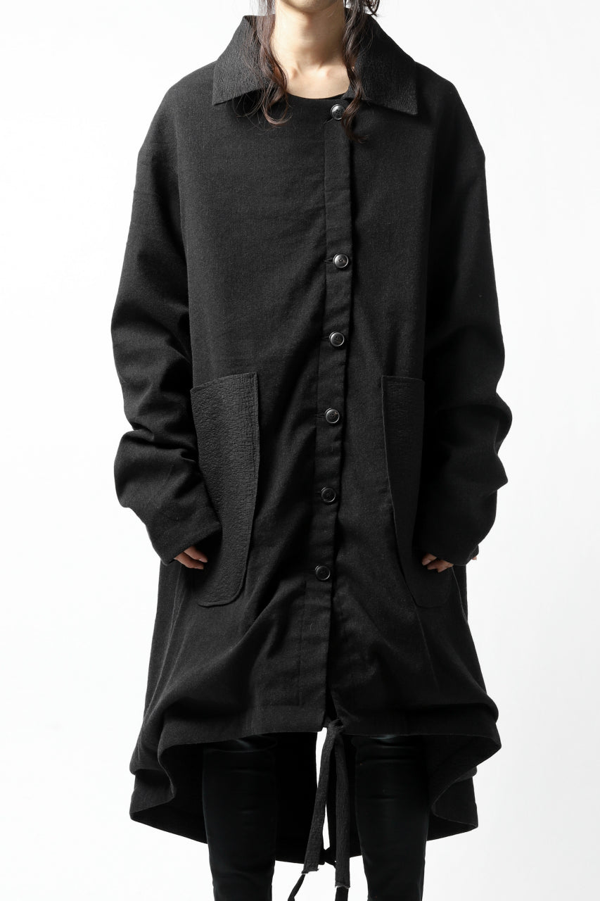 画像をギャラリービューアに読み込む, SOSNOVSKA REVERSIBLE UNINHIBITED RAIN COAT UREAN (BLACK)