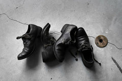 画像をギャラリービューアに読み込む, A DICIANNOVEVENTITRE A1923 DERBY SHOES 033N / HORSE FIORE OILED LEATHER (NERO)