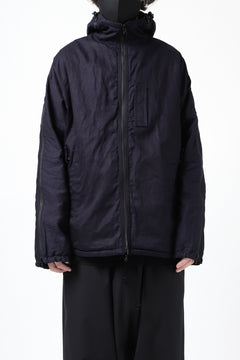 Load image into Gallery viewer, Y's BANG ON! No.117 REVERSIBLE COTTON DENIM & NYLON TWILL HOODED BLOUSON (NAVY) ※