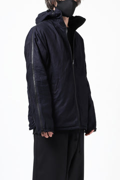 Load image into Gallery viewer, Y's BANG ON! No.117 REVERSIBLE COTTON DENIM & NYLON TWILL HOODED BLOUSON (NAVY) ※