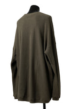 画像をギャラリービューアに読み込む, A.F ARTEFACT OVERSIZED KNIT PULLOVER TOP (KHAKI)