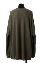 画像をギャラリービューアに読み込む, A.F ARTEFACT OVERSIZED KNIT PULLOVER TOP (KHAKI)