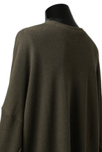 画像をギャラリービューアに読み込む, A.F ARTEFACT OVERSIZED KNIT PULLOVER TOP (KHAKI)