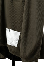 画像をギャラリービューアに読み込む, A.F ARTEFACT OVERSIZED KNIT PULLOVER TOP (KHAKI)