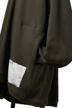 画像をギャラリービューアに読み込む, A.F ARTEFACT OVERSIZED KNIT PULLOVER TOP (KHAKI)