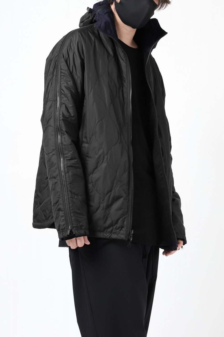 Load image into Gallery viewer, Y's BANG ON! No.117 REVERSIBLE COTTON DENIM & NYLON TWILL HOODED BLOUSON (NAVY) ※