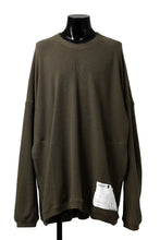 画像をギャラリービューアに読み込む, A.F ARTEFACT OVERSIZED KNIT PULLOVER TOP (KHAKI)
