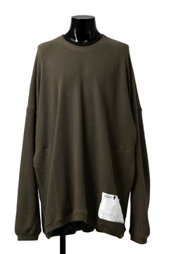 画像をギャラリービューアに読み込む, A.F ARTEFACT OVERSIZED KNIT PULLOVER TOP (KHAKI)