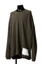 画像をギャラリービューアに読み込む, A.F ARTEFACT OVERSIZED KNIT PULLOVER TOP (KHAKI)