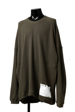 画像をギャラリービューアに読み込む, A.F ARTEFACT OVERSIZED KNIT PULLOVER TOP (KHAKI)