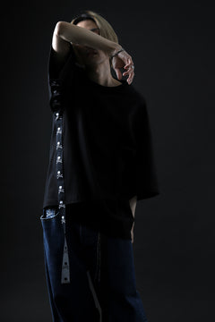 画像をギャラリービューアに読み込む, mastermind JAPAN TAPE DETAIL BOXYFIT T-SHIRT (BLACK)