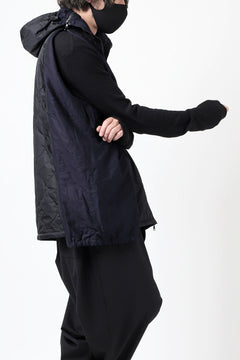 Load image into Gallery viewer, Y's BANG ON! No.117 REVERSIBLE COTTON DENIM & NYLON TWILL HOODED BLOUSON (NAVY) ※