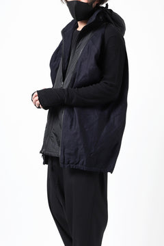 Load image into Gallery viewer, Y's BANG ON! No.117 REVERSIBLE COTTON DENIM & NYLON TWILL HOODED BLOUSON (NAVY) ※