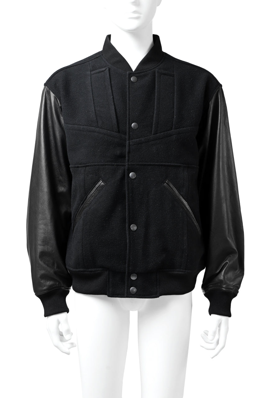 画像をギャラリービューアに読み込む, CHANGES VINTAGE REMAKE VARSITY JACKET (MULTI BLACK #A)